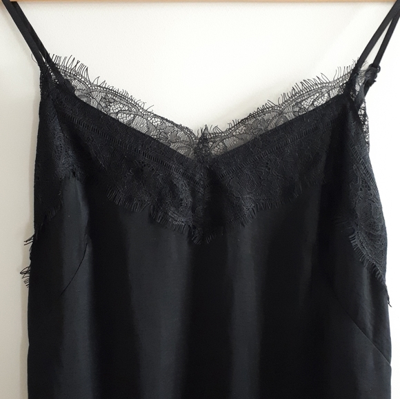 Black Lace Detail Cami Sz XS - Picture 4 of 14